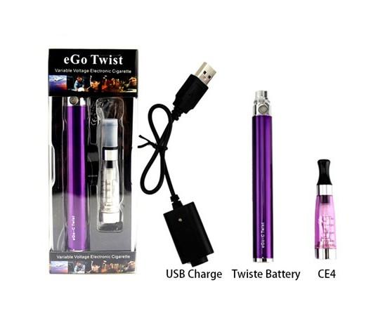 Quality Huge Vaporizer Ecigarette Variable Voltage EGO C Twist Battery 3.2-4.8V EGO C Twist for sale