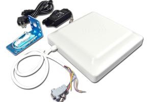 China Plastic 6M Long Range UHF RFID Reader RS485 Wiegand Interface With Trigger wholesale