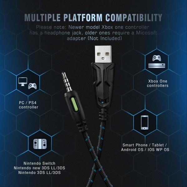100mA 117dB ONIKUMA K2 Pro Wired Gaming Headset