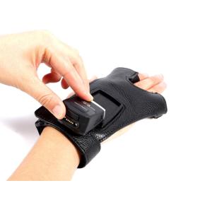 Mini Finger Trigger Glove Barcode Scanner With Bluetooth Charging Cradle