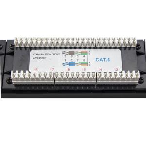 China 24 Port Staggered UTP Network Ethernet Patch Panel wholesale