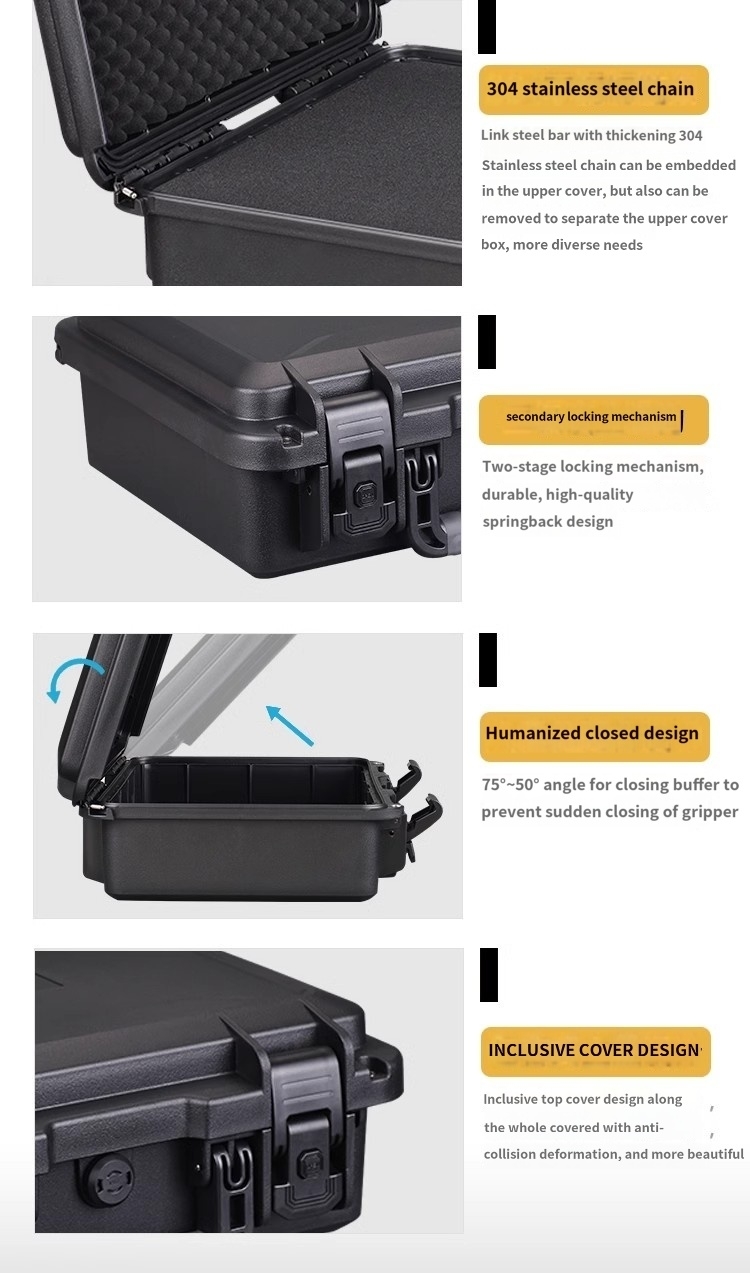 Multi-functional Carrying and Storage Portable Hard Tool Organizer Aluminum Hand Tool Box with Foam