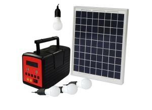 China Mini 10W 12V Solar Portable Generator Best Solar Panel Power System With FM Radio and Mp3 Play Function For No-Electrici on sale
