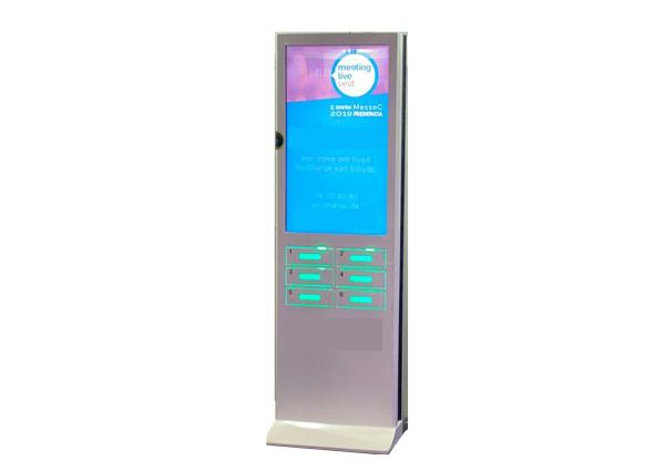 Quality Advertising Public Coin Operated Multi Cell Phone Charging Kiosk With Safe Lock Box for sale