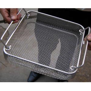 Disinfection Rectangular Wire Mesh Basket Metal For Sterilization