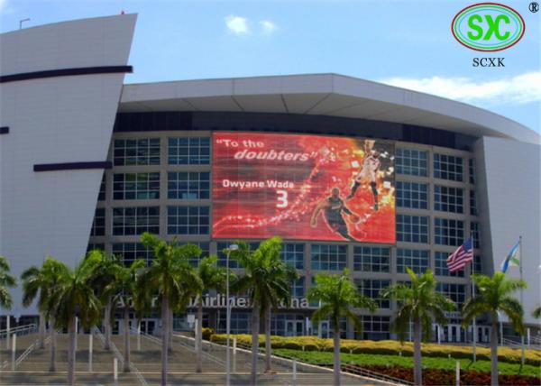 Quality Live Broadcast outdoor smd led display RGB Color P10 Stadium LED Display Video Wall with Static Scan for sale
