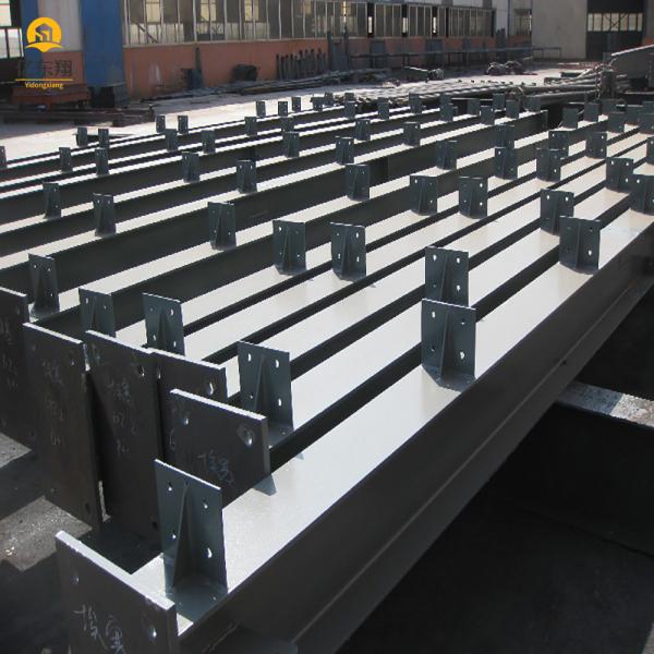 Pre Engineered Steel Structure Workshop Construction With Steel Color Sheet Cladding