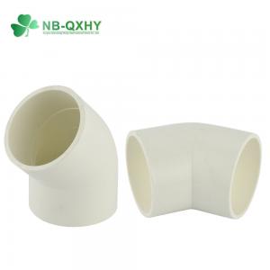China UV Protected ASTM Sch40 PVC Pipe Fitting 45 Degree Elbow for Water Supply Made of Material wholesale