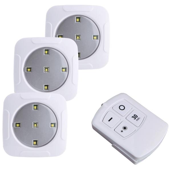 Wireless LED Remote Control Light Set Battery Under Cabinet Night Light