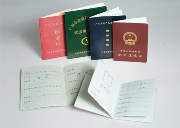Quality Leather Diploma Certificate Printing , Certificate Printing Service With ISO Certificate for sale