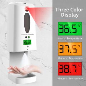 LCD 1300ml Forehead Thermometer Hand Sanitizer Refillable