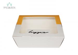 Cookie Paper Takeaway Boxes Water Resistant For Muffins And Pastry Dessert Packaging