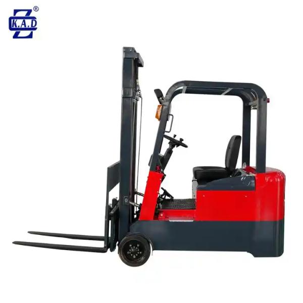 KAD High efficiency CE approved sell three wheels Electric Forklift 1500KG with lithium battery