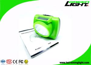 Portable 13000 Lux Cree Led Miner Headlamp with OLED Display SOS 232lum Adjustable Stainless Steel Clip