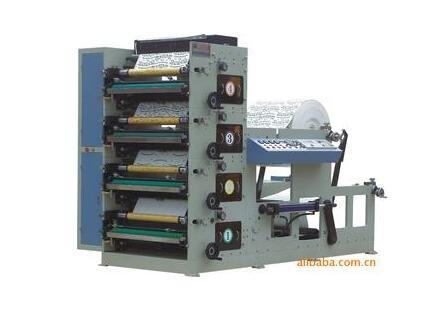 Web Width 890mm Flexo Printing Machine 60m/Min Max Width 850mm Red Automatic
