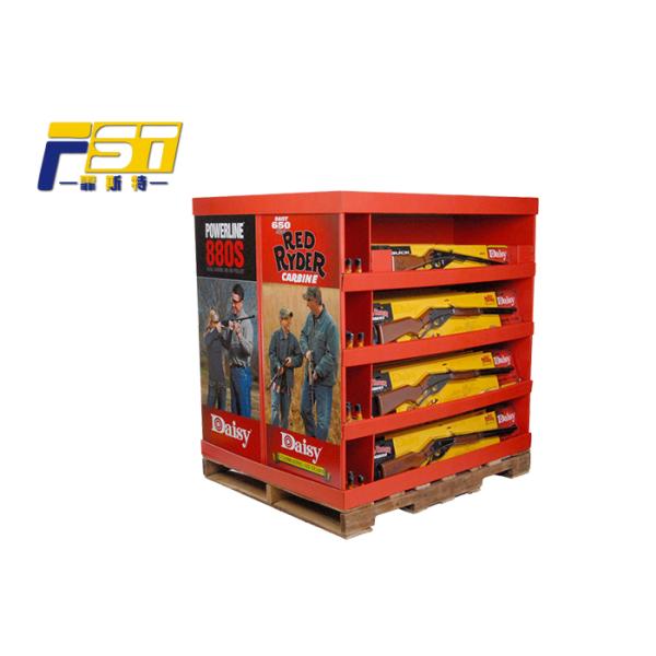 Durable Eco - Friendly Cardboard Pallet Display , Beautiful Paper Pallet Display Case