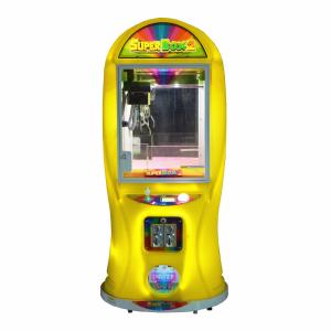China Plastic Super Box 2 Claw Crane Machine / Toy Claw Machine Game on sale