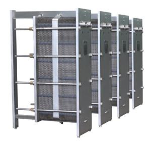 Customized Capacity Circular Heat Exchanger , Plate Frame Heat Exchanger Small Footprint