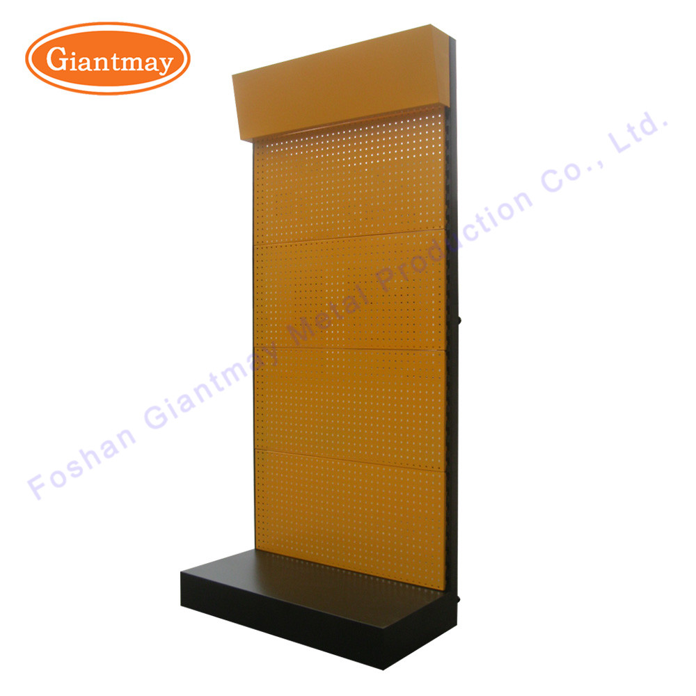 Quality Power Tool Racks Iron Shelf Shelving Pegboard Metal Display Stands for sale
