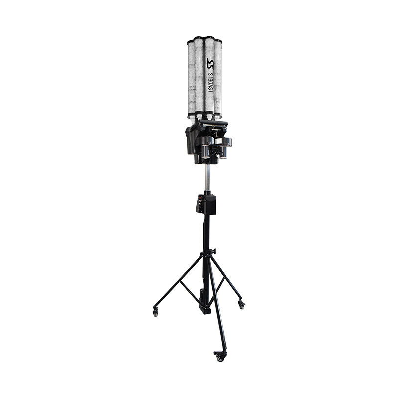 China 200Balls Black Badminton Shuttlecock Shooting Machine Multi Function wholesale