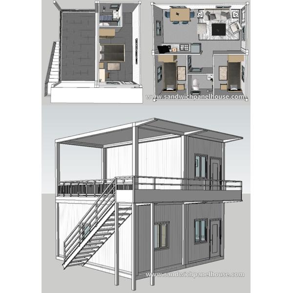 Fireproof Affordable Prefab Homes Strong Anti Seismic Wind Resistant
