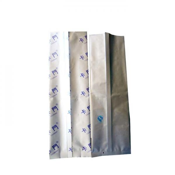 Custom Printed Aluminum Foil middle sealing laminate Mylar Bags with tear opening