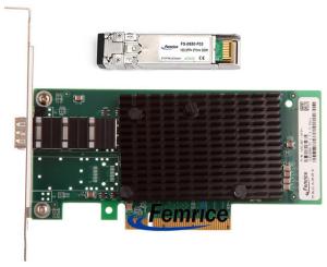 Femrice 10G 1 Port Gigabit Ethernet Server And Workstation Application Server Interface Card With SFP-10G-SR Module