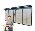 Smart Pin Code Custom APP Laundry Dry Clean Locker Touch Screen With Remote