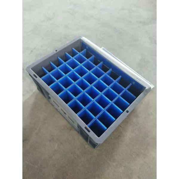 Virgin Polyethylene Blue 600*400 mm Euro Stacking Containers With Loading Capacity 40kg