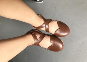 China Anti Slippery Size20-31 Cowhide Real Leather Dress Sandals on sale