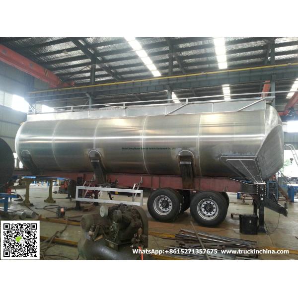 Aluminum Alloy Wheat Flour Bulk Tanker with Tipping Hydraulic Cylinder (6000USG-10000USG )whApp:+8615271357675