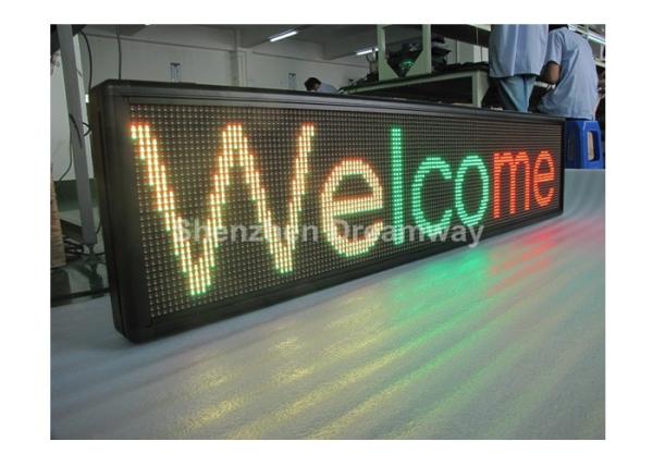 Quality Lightweight Two Tone 1R1G LED Moving Message Display P 10 with Aluminum Frame for sale