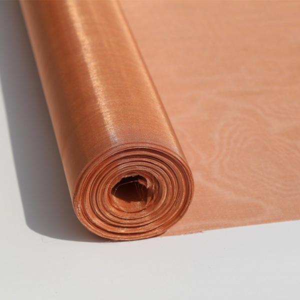 Quality 22 Mesh Number Copper Wire Mesh Fabric For MRI RF Window Shielding Materials for sale