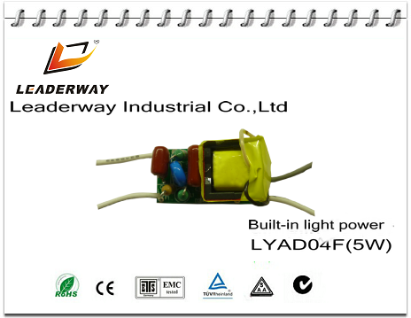 new design high PF open frame LED power driver 5w