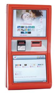 China Wireless Connective Motion Sensor Wifi Multimedia Kiosk For Internet / Information Access wholesale