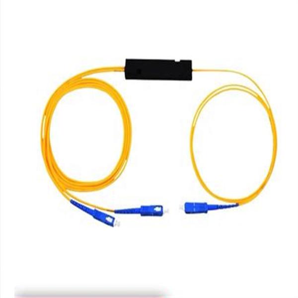 steel tube 1x2 plc splitter single mode splitter steel tube optic PLC fiber 1 x n splitter without connector