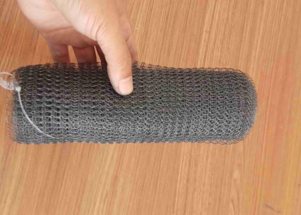 Quality Titanium Knitted Wire Mesh Roll / Both Flat Mesh And Crimped Mesh for sale