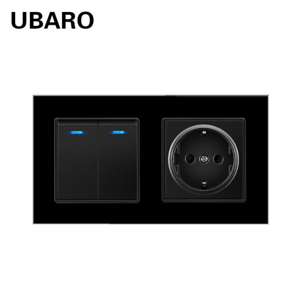 Quality EU Standard On Off Light Switch Socket Combination With Neutral And Live Wire Control for sale