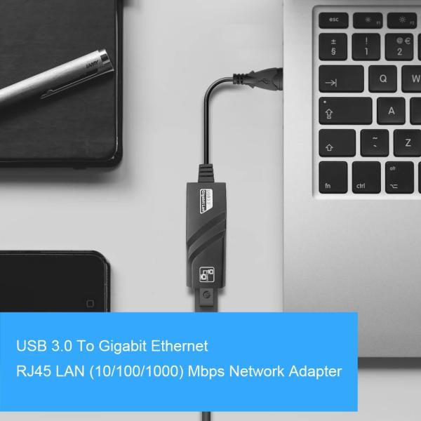 Mini USB 3.0 Gigabit Ethernet Adapter USB To RJ45 1000M For Windows 802.11n