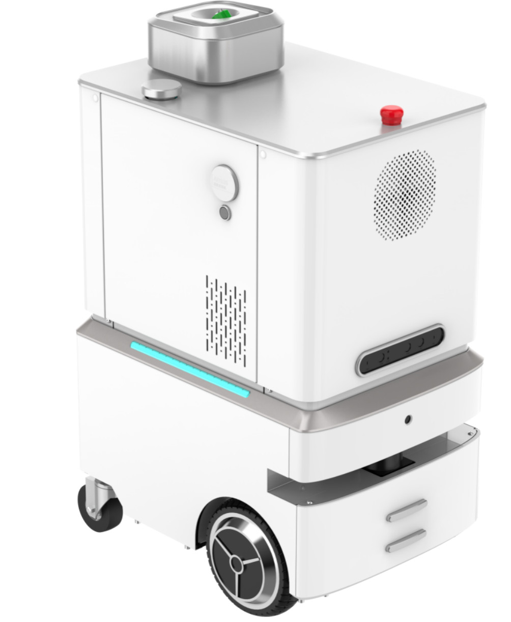 China AGV Disinfectant Spray Robot 5m H2o2 Dry Fog Machine Disinfectant wholesale