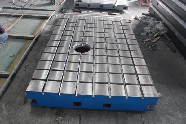 Quality Tee Slotted Table Cast Iron Lapping Plate Smooth Hand Scrap Surface Finish for sale