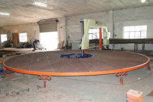 China Round PU Circular Foam Sponge Cutting Machine With Automatic Digital Control on sale