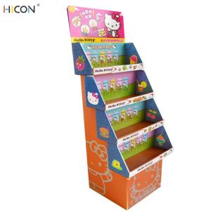 Lovely 4-Tier Custom Cardboard Card Toys Display Stand