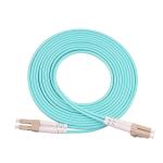 LC To LC Fiber Optic Patch Cord Lc Duplex OM3 Aqua 3 Meter Multimode