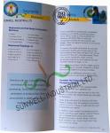 Normal Binding Folded Leaflet Printing , Custom Tri Fold Brochure Pamphlet