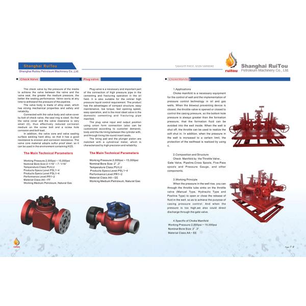 API 6A high pressure Plug Valve, API 6A /Wellhead/valve/Plug valve/Plug valve repair kits