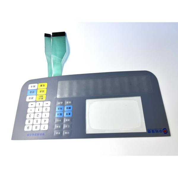 Pocket Layered Graphic LCD Printing Membrane Switch Overlay Foil For Medical Enclosure