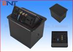 Table Hidden Press Pop Up Desktop Power Sockets with Bottom Connection Panel