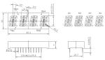 MSDS 0.39 Inch 4 Digit 16 Segment Numerical LED Display