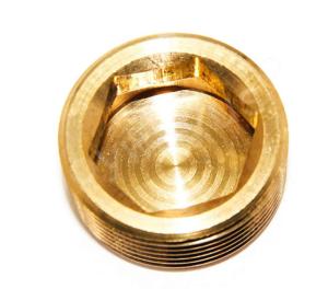 China CNC Thread Pipe Plug 1/2 Male Brass Compression Fitting on sale